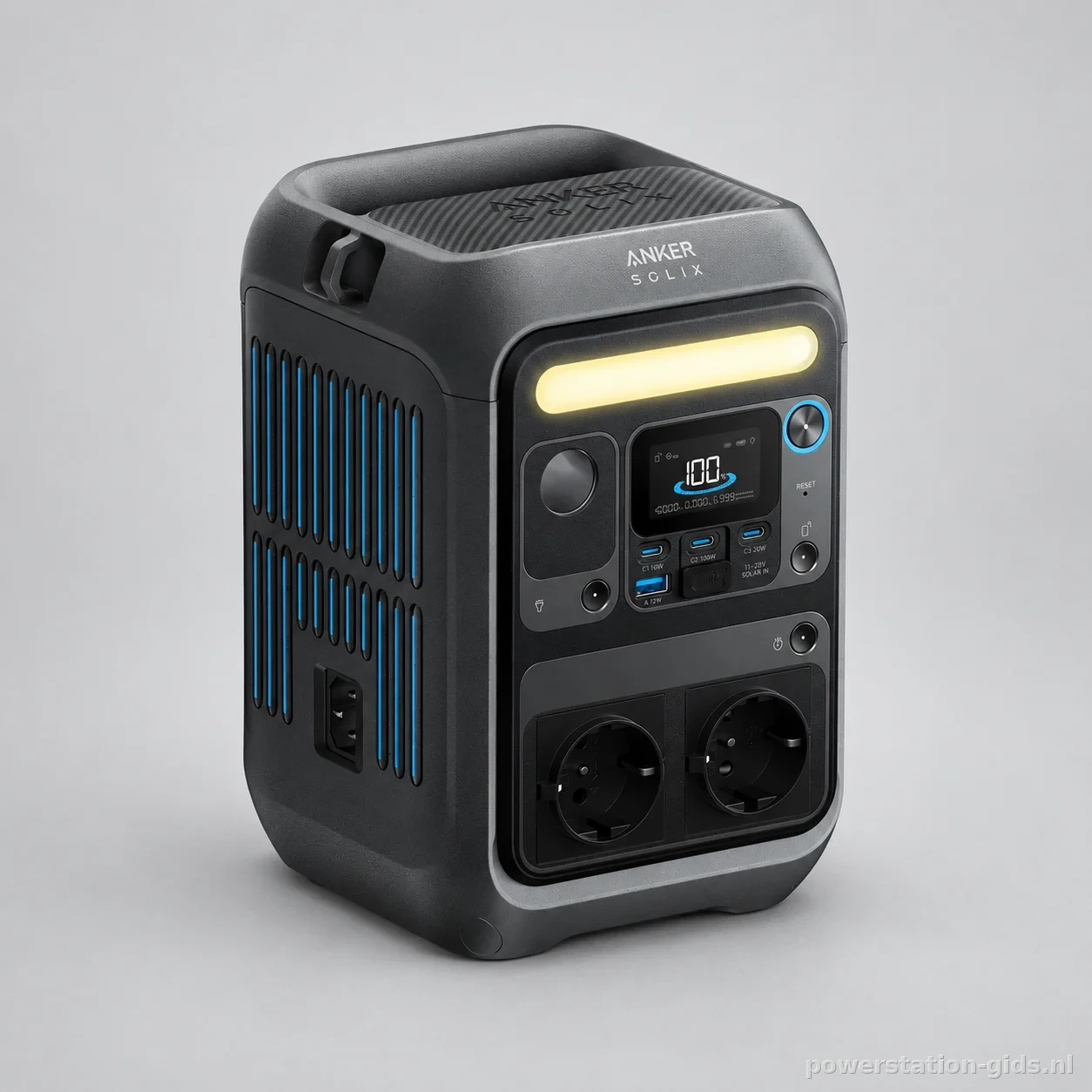 Anker SOLIX C300X, studio-opname van het product